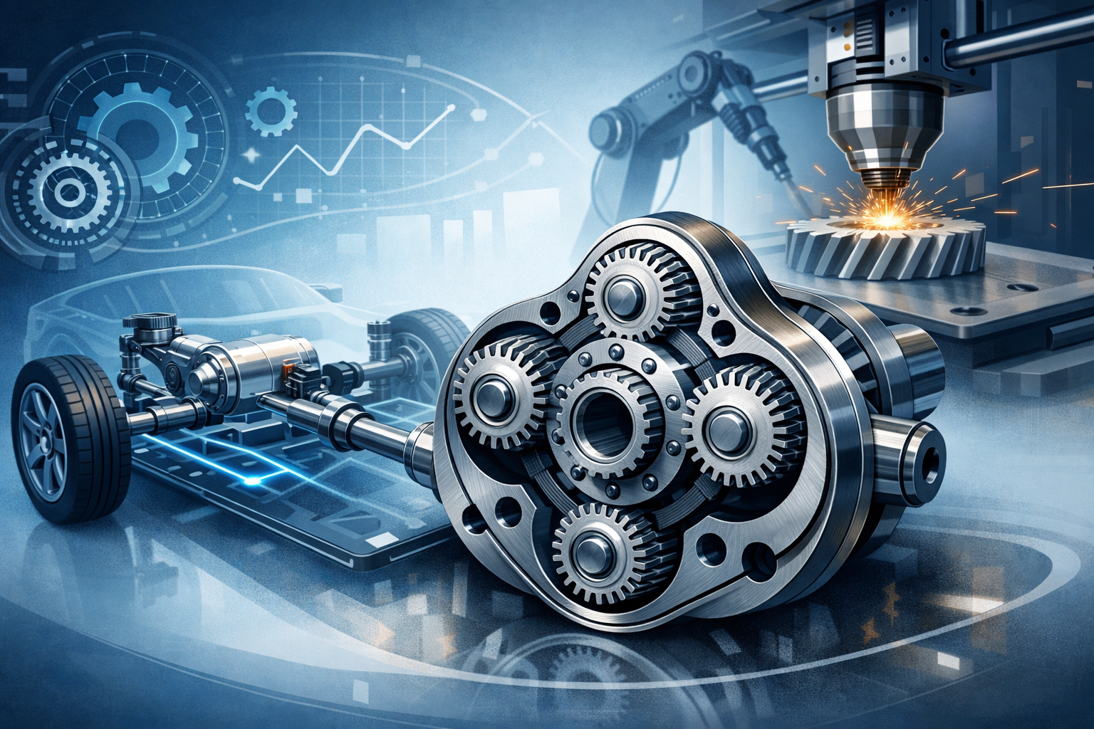 Development of a high-speed planetary gearbox for an electric vehicle