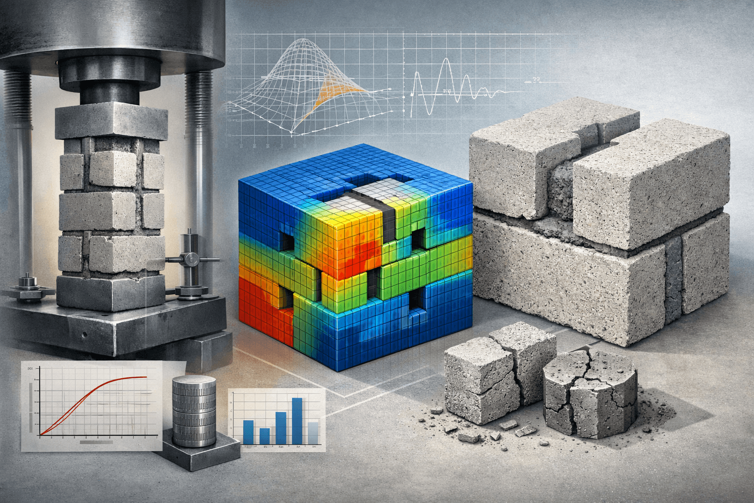 Analytical Studies on the Compressive Properties of Mortise–Tenon Interlocking Grouted Masonry