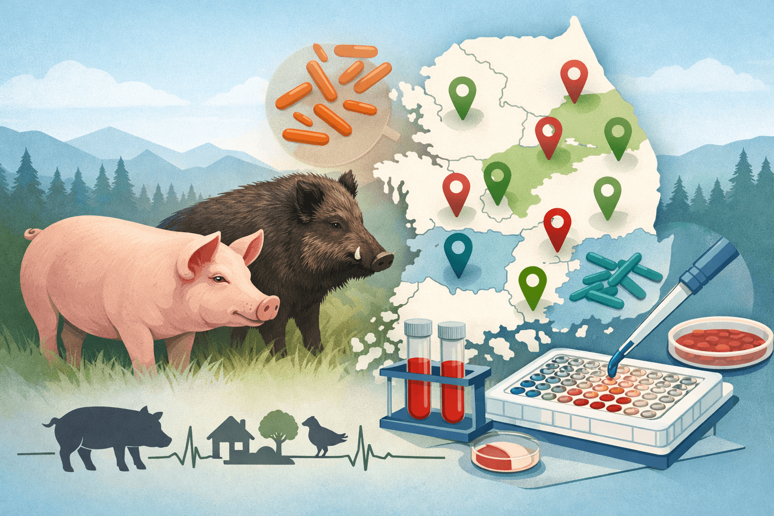Nationwide seroprevalence of Mycobacterium bovis and Mycobacterium avium in domestic sows and wild boars in Korea under a one health framework